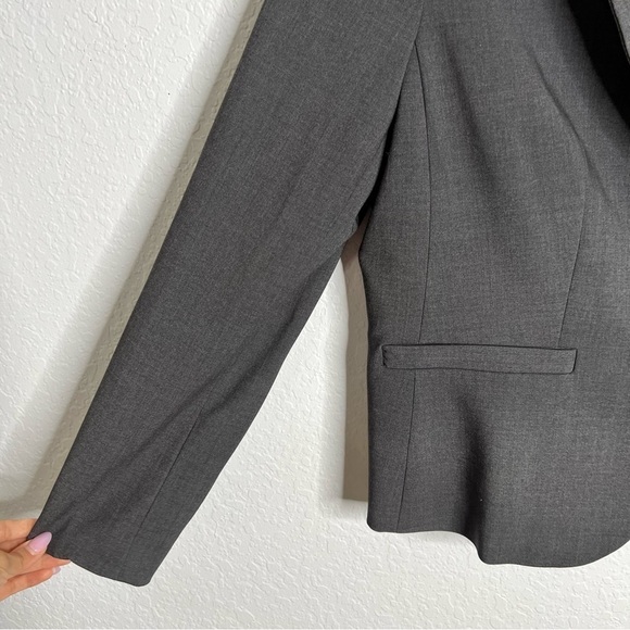 Calvin Klein Blazer Womens Size 14 Gray Jacket Coat Double Button Career P - Picture 3 of 8